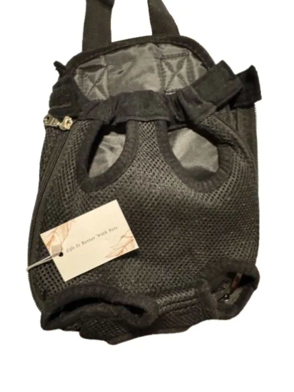 Pet Front Carrier Backpack for Small Dogs and Cats - Black